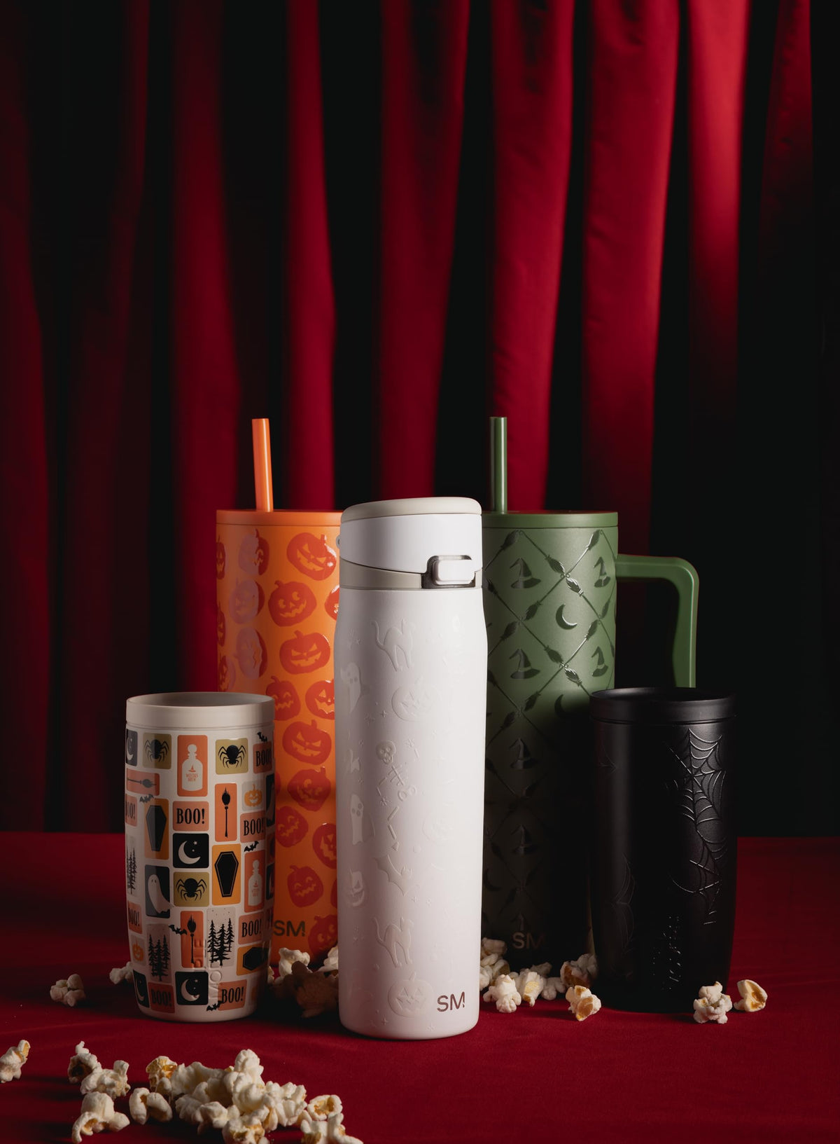 Simple Modern Halloween Water Bottle with Straw |24oz | Skeletons