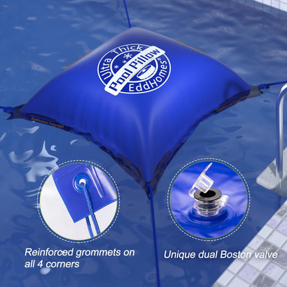 EddHomes 4x4ft Pool Pillow for Above Ground Pools, 0.5mm Extra Thick & Strong Cold-Resistant Pool Pillows for Closing Winter, Pool Pillow for Winterizing to Last All Season 🍁 All In One Marketplace Canada