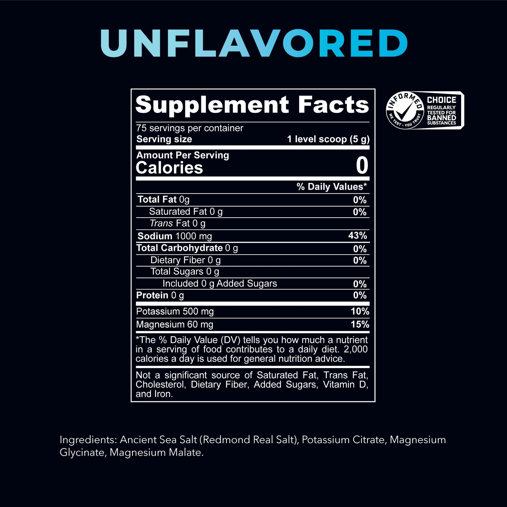 REDMOND Re-Lyte Electrolyte Hydration Mix – Unflavored