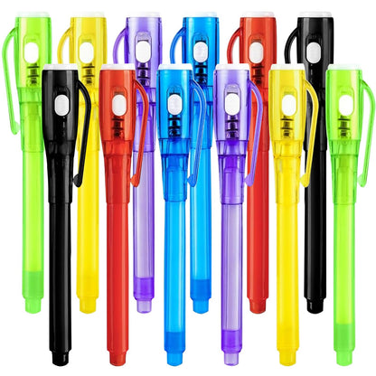 Invisible Ink Pens for Kids Party Favors,12pcs Magic Spy Pens with UV Light 🍁 All In One Marketplace Canada