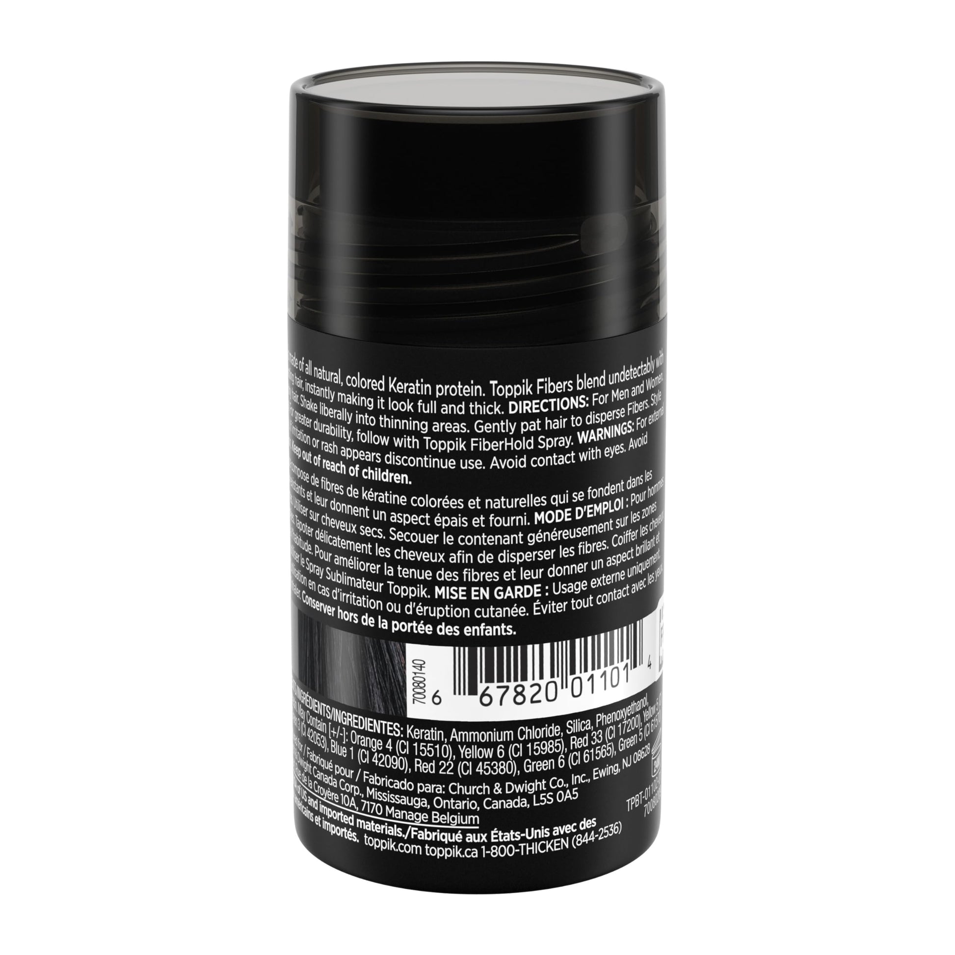 TOPPIK Hair Building Fibers,12 g, Fill In Fine or Thinning Hair, Instantly Thicker Looking, Multiple Shades for Men & Women