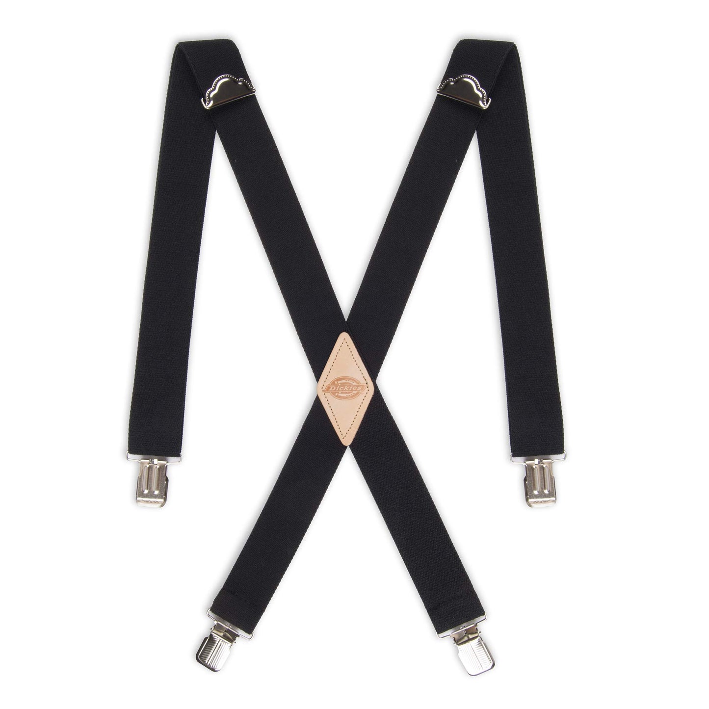 Dickies Men's 1-1/2 Solid Straight Clip Suspender, Black, One Size Dickies