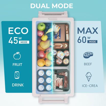 EUHOMY 12 Volt Refrigerator, 59QT(55L) Electric Cooler, 12V Fridge APP Control, 12V Cooler -4℉~68℉, Portable Freezer 12/24V DC 110-240V AC for Camping, Travel, Truck, Home 🍁 All In One Marketplace Canada