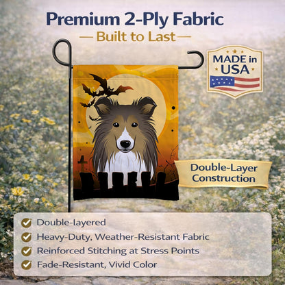 Drapeau de jardin Caroline's Treasures BB1800GF motif Sheltie pour Halloween, petite taille, multicolore