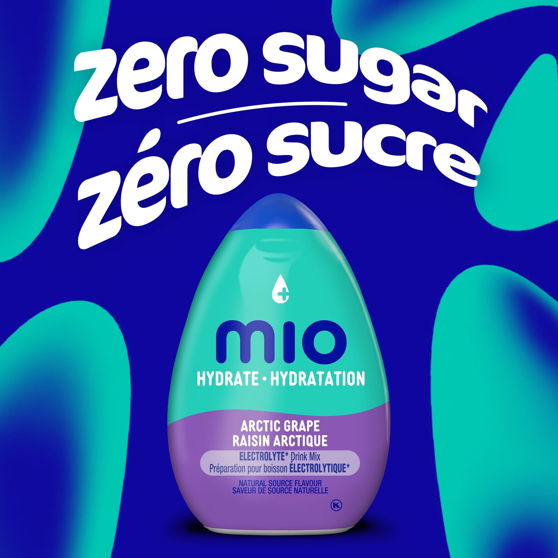 Mio Hydrate Arctic Grape Electrolyte Drink Mix, 48 mL Bottle (Pack of 12)