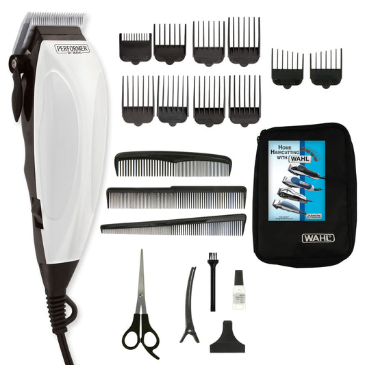 Wahl Canada Performer Haircutting Kit, Quality Economy Clipper Complete with Accessories, Powerful, Quiet Motor, Self-Sharpening Precision Ground Blades, Hair Clipper, At Home Haircutting Kit - Model 3160 - Available at All In One Marketplace Canada