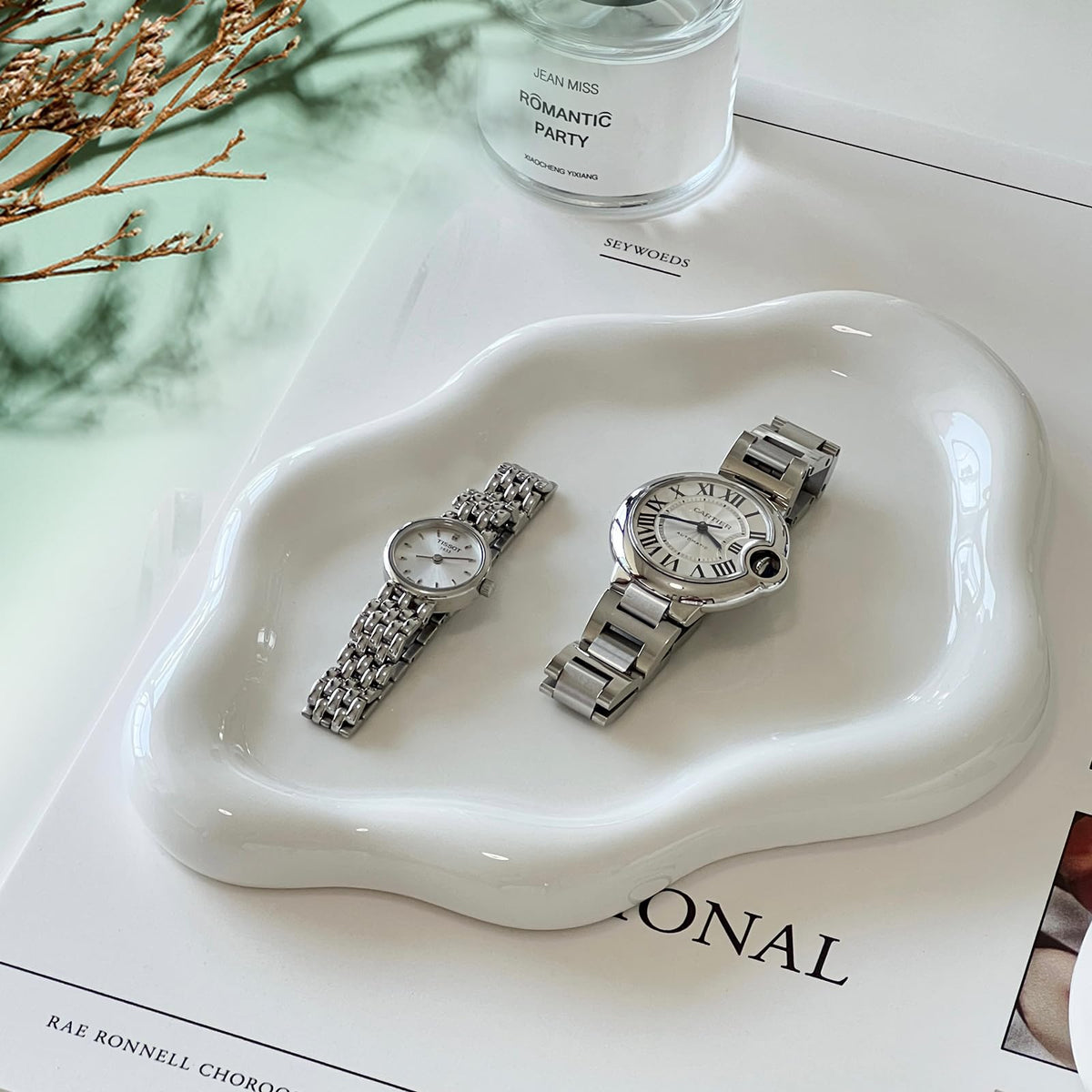 White Ceramic Jewelry Dish for Women, Cloud Jewelry Tray Trinket Holder 🍁 All In One Marketplace Canada