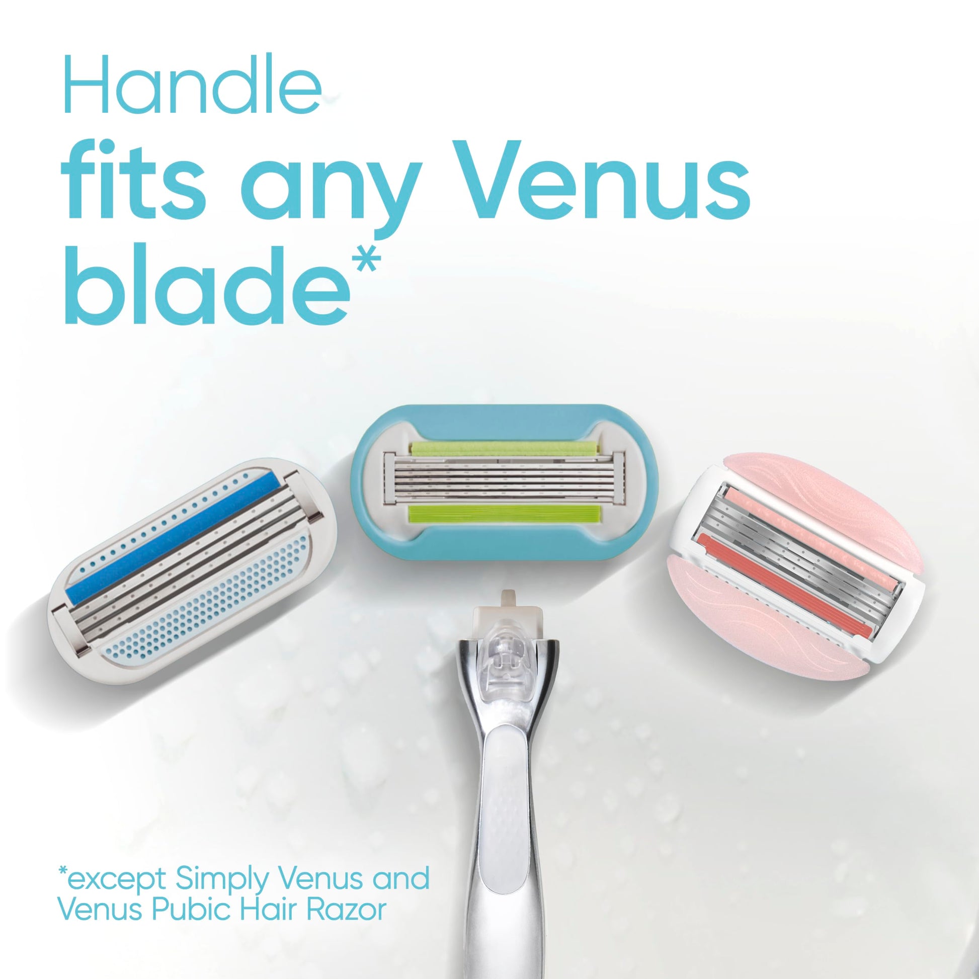 Gillette Venus Razor Blades for Women, Platinum Extra Smooth Razors, 5-Blade Cartridges, 1 Handle + 4 Refills + Shower Holder - Available at All In One Marketplace Canada