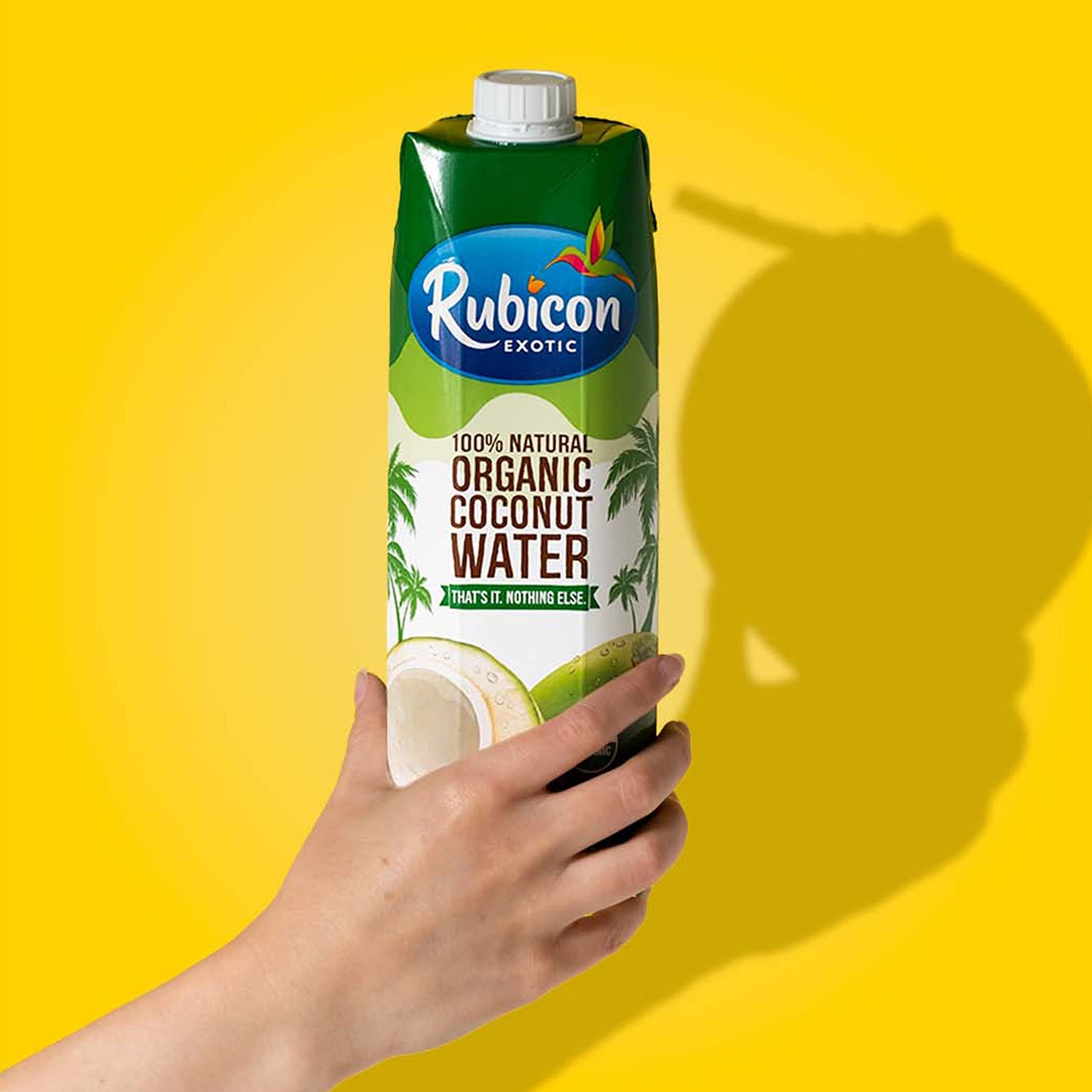 Rubicon Organic Coconut Water – 8 Pack of 1L Cartons | Natural Electrolytes, Non-GMO, No Added Sugar