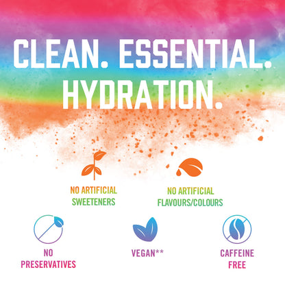 BioSteel Hydration Mix, Great Tasting Hydration with Zero Sugar, and No Artificial Flavours or Preservatives, Rainbow Twist Flavour, 100 Servings per Tub