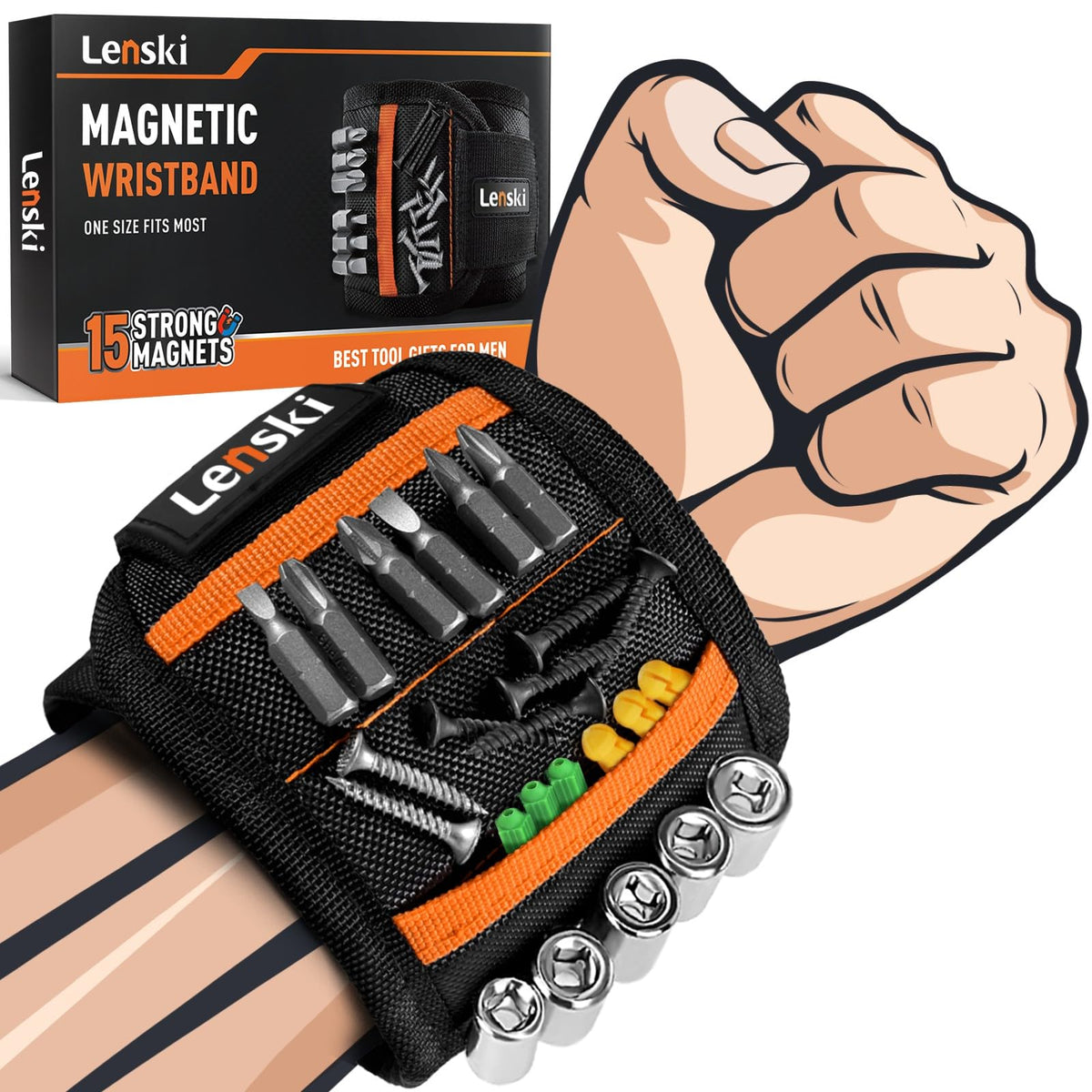 Lenski Stocking Stuffers for Men, Magnetic Wristband Tools Gifts for Men 🍁 All In One Marketplace Canada