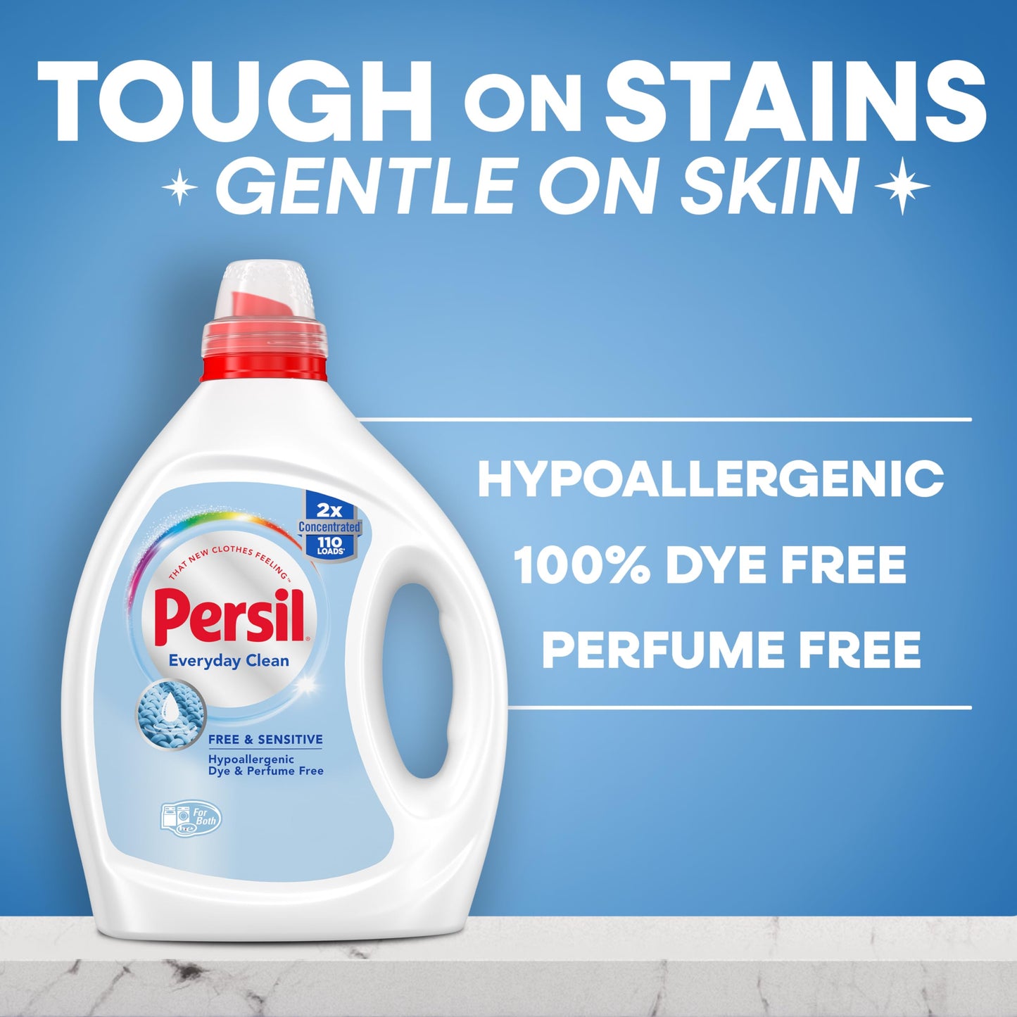 Persil® 2x Concentrated Laundry Detergent Free & Sensitive, 2.43L/110 Loads - Available at All In One Marketplace Canada