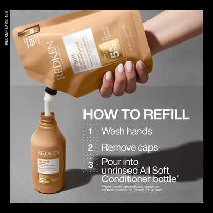 Redken All Soft Sulfate Free Hair Conditioner for Dry/Brittle Hair, Moisturizes, Provides Intense Softness, With Argan Oil 🍁 All In One Marketplace Canada