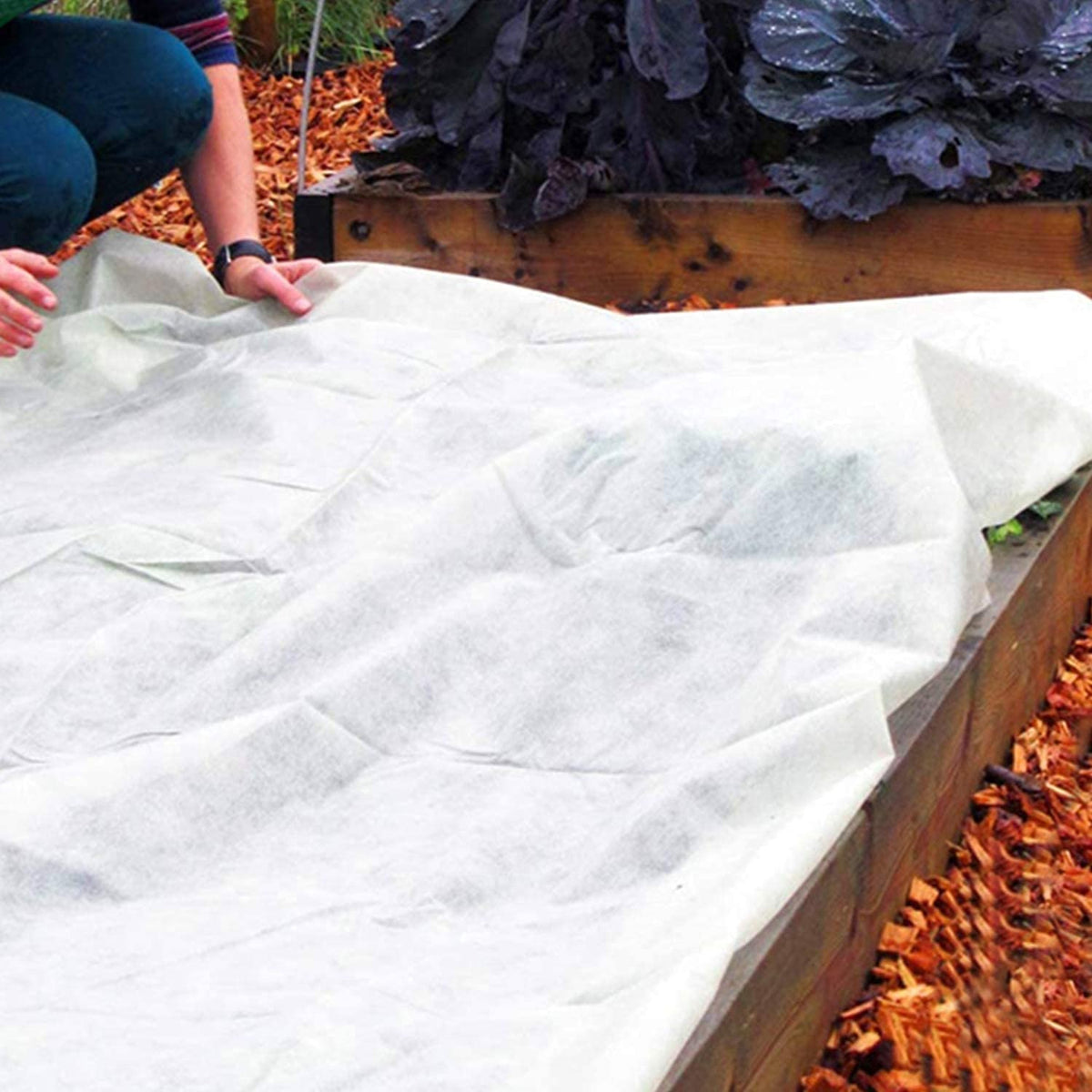 13 x 6.5 Ft Winter Plant Covers Freeze Protection -Warm Rectangle Plant Protection Cover, Frost Cloth Blanket Protecting Fruit Tree Potted Plants from Freezing Animals Eating 🍁 All In One Marketplace Canada