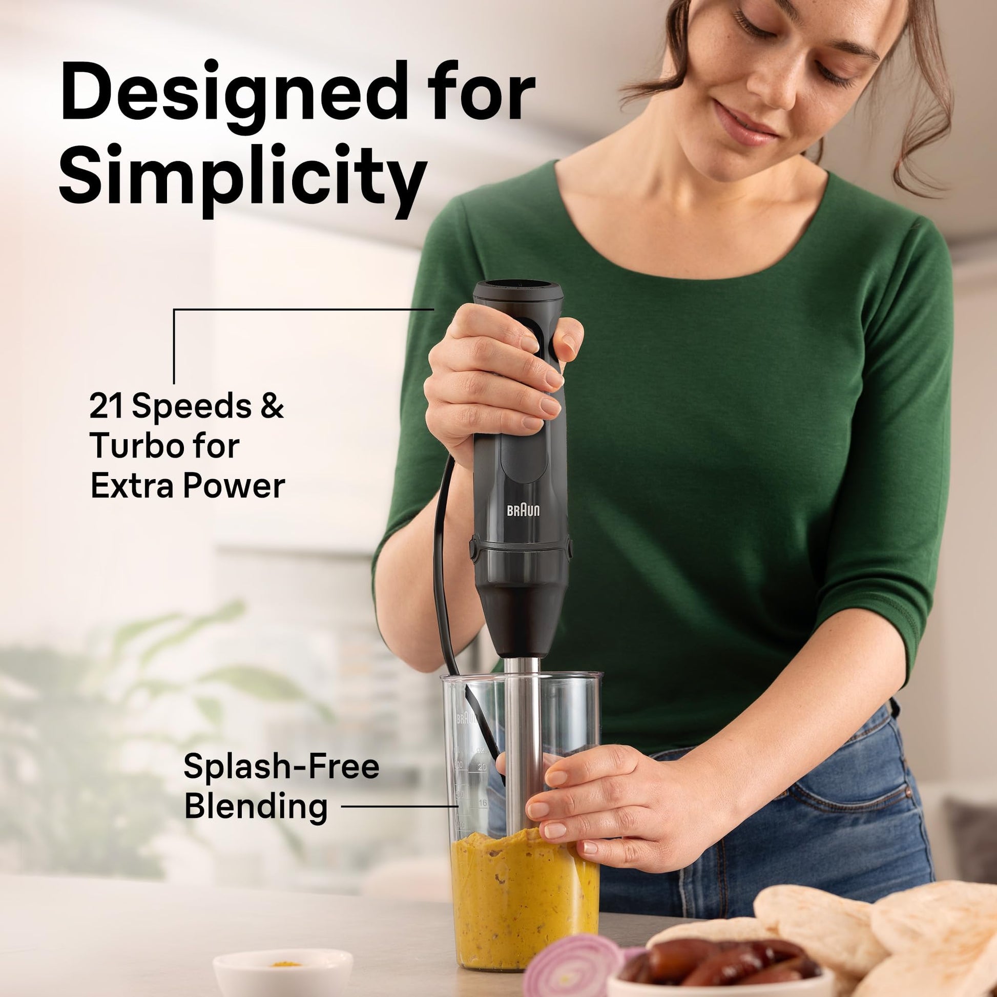 Braun MultiQuick 5 Vario Hand Blender, 21-Speed w/TurboBoost Braun