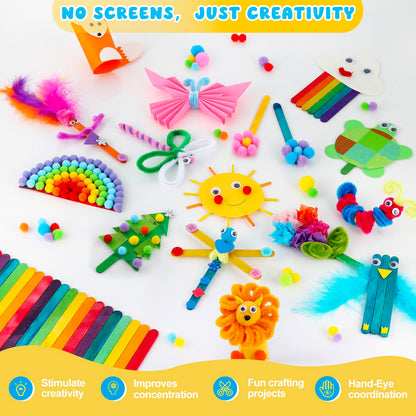 Zefy 3200+ Pcs Arts and Crafts Supplies for Kids 🍁 All In One Marketplace Canada