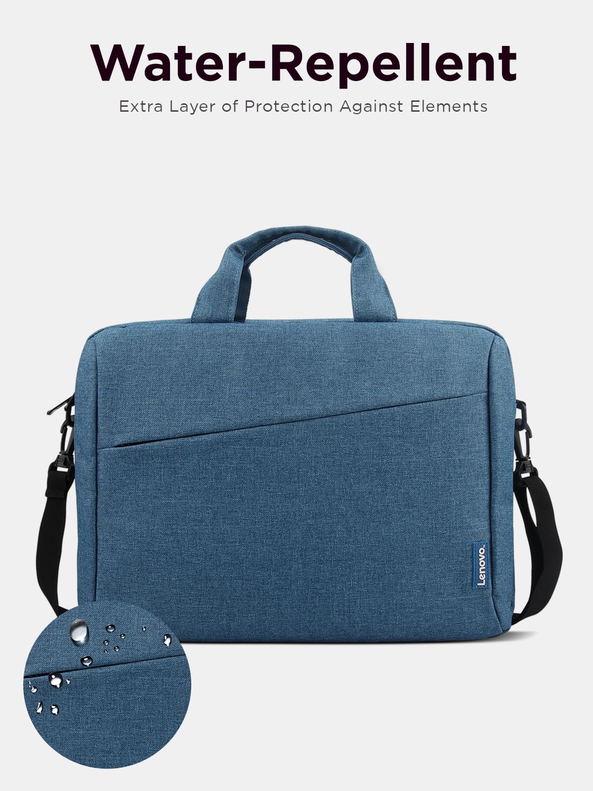 Lenovo Laptop Carrying Case T210, fits for 15.6-Inch Laptop and Tablet, Sleek Design, Durable and Water-Repellent Fabric, Business Casual or School, GX40Q17230 Casual Toploader - Blue
