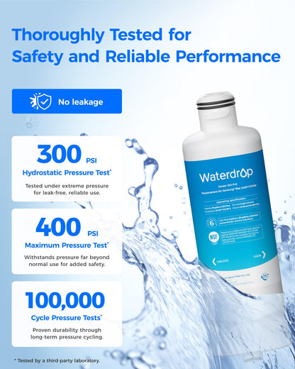 Waterdrop WD-F45 Replacement for Samsung® DA97-17376B, HAF-Qin/EXP, DA97-08006C, RF28R7201SR, RF28R7351SG, Refrigerator Water Filter, 3 Filters - Available at All In One Marketplace Canada