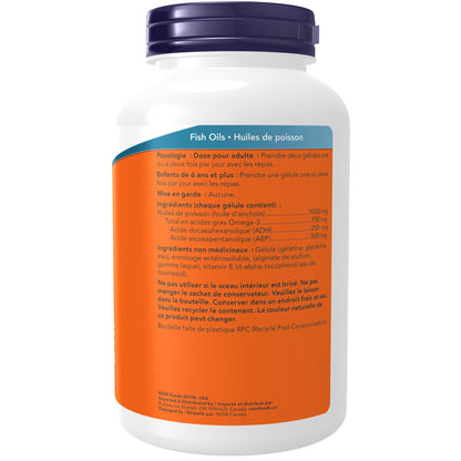 NOW Supplements, Ultra Omega-3 Molecularly Distilled and Enteric Coated, 180 Softgels NOW