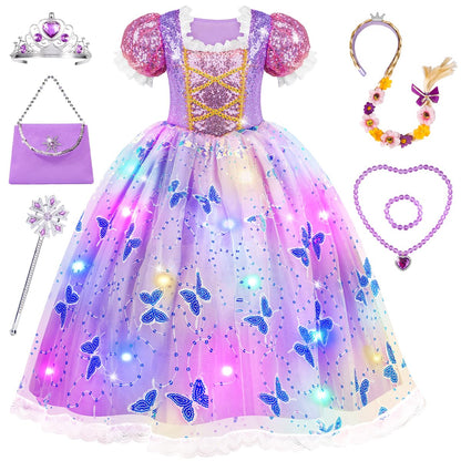 Meland Princess Dress Up for Girls 3-10, Light Up Costume for Girls Gift 🍁 All In One Marketplace Canada