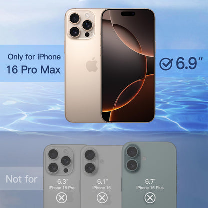 JETech Privacy Screen Protector for iPhone 16 Pro Max 6.9-Inch, Anti-Spy Tempered Glass Film with Easy Installation Tool, 2-Pack - Available at All In One Marketplace Canada