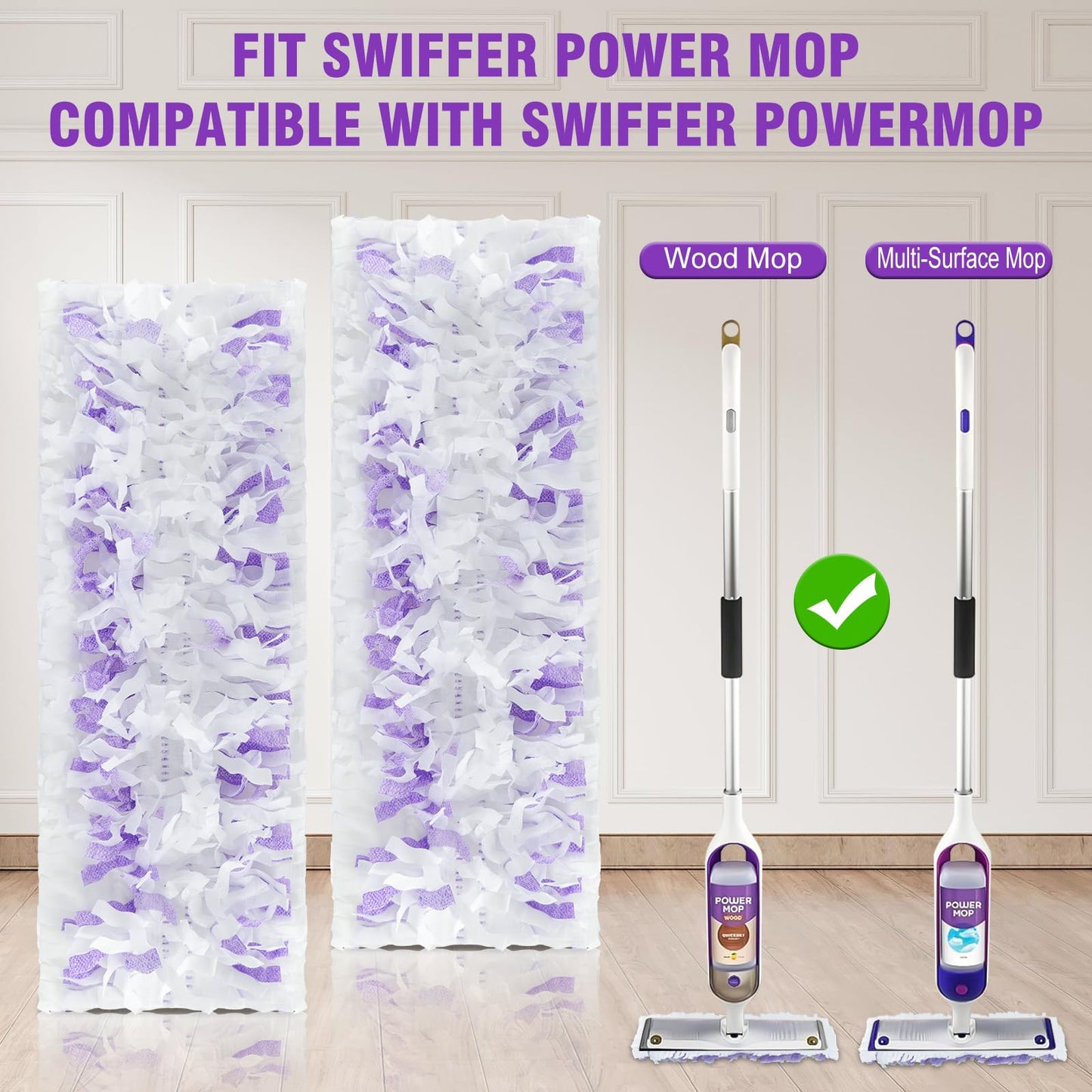 15 Pack Disposable Power Mop Refills Pads for Swiffer Power Mop,Spray Wet Pads Refill for Swiffer,Disposable Swifter Mopping Pads Refills for Multi-Surface Floor Cleaning - Available at All In One Marketplace Canada