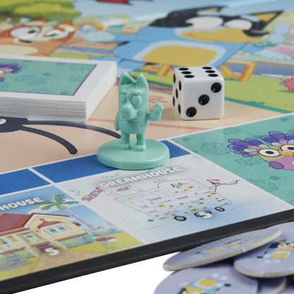 Monopoly Junior: Bluey Edition Board Game for Kids Ages 5+, Play as Bluey, Bingo, Mum, and Dad, Features Artwork from The Animated Series - English (Amazon Exclusive) Hasbro Gaming