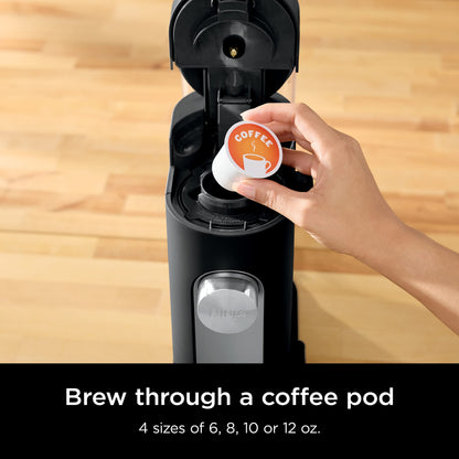 Ninja Pods & Grounds Iced Coffee Maker, K-Cup Pod Compatible, Black, PB040C