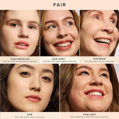 IT Cosmetics Your Skin But Better CC+ Cream, Fair Beige - Color Correcting Cream, Full-Coverage Foundation, Anti-Aging Serum & SPF 50+ Sunscreen - Natural Finish - 1.08 fl oz IT Cosmetics