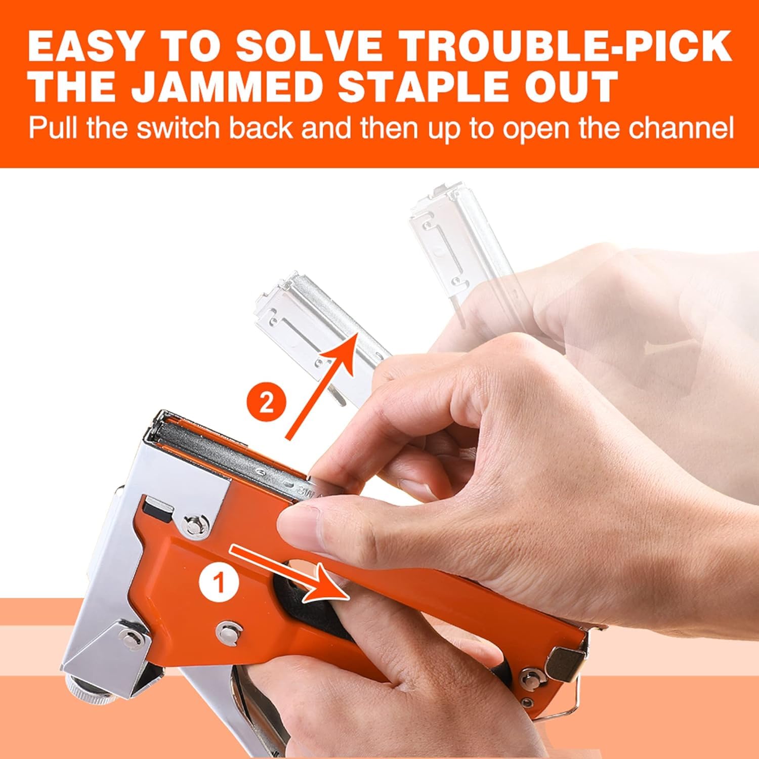 ValueMax Staple Gun Kit, 3-in-1 Stapler with 3000 Staples for Furniture, Wood, Cable, DIY, Craft, Canvas ValueMax