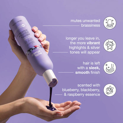 milk_shake Silver Shine Purple Shampoo for Blonde Hair - Blonde Toner for Brassy Hair 100% SLES-Free | 10.1 Fl Oz (300 ml) - Available at All In One Marketplace Canada