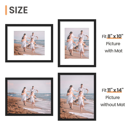 upsimples 11x14 Picture Frame Set of 10, Black 🍁 All In One Marketplace Canada