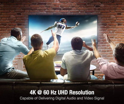 HDMI Cable 10ft (3meter), 4K HDMI Lead-Snowkids 18Gbps HDMI 2.0 Cable 4K@60Hz, 3D Support, Ethernet Function, Video 4K UHD 2160p, HD 1080p, 3D - (Compatible for Fire TV, PS-3/4, for Netfilx) - Available at All In One Marketplace Canada