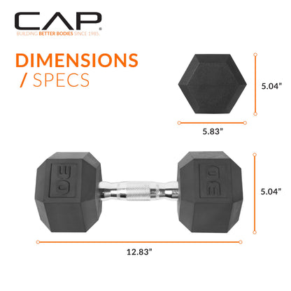 CAP Barbell 30 lb Coated Hex Dumbbell Weight 🍁 All In One Marketplace Canada