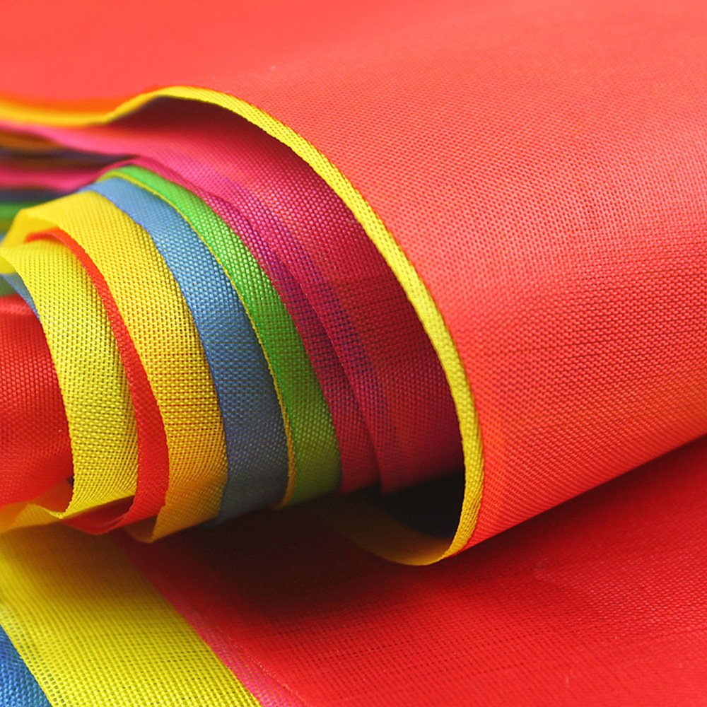 LOOPJOYGAME 250pcs Multicolor Pennant Flags, 263Ft Nylon Fabric Decorations Grand Opening Banner Rope