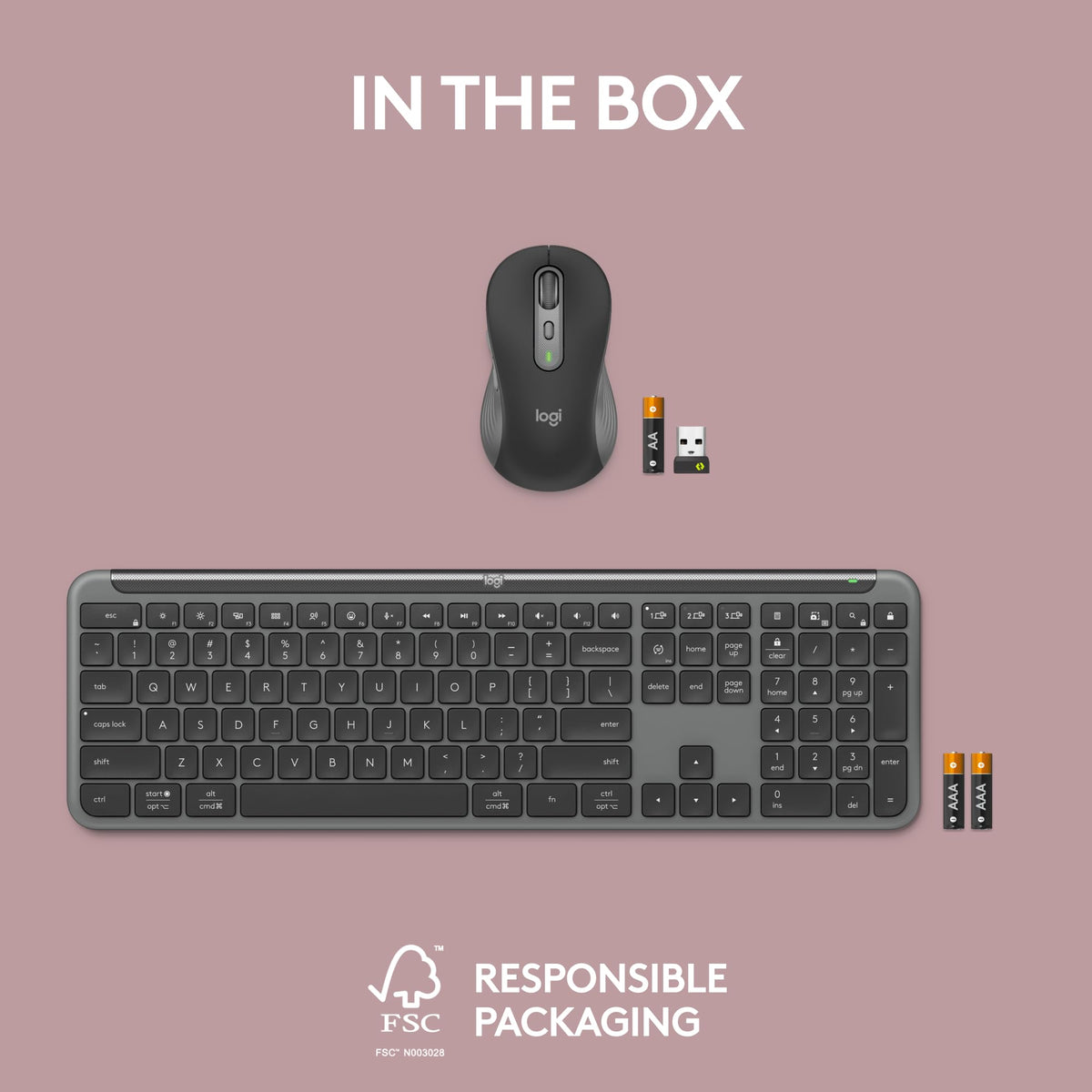 Logitech MK955 Signature Slim Wireless Keyboard and Mouse Combo