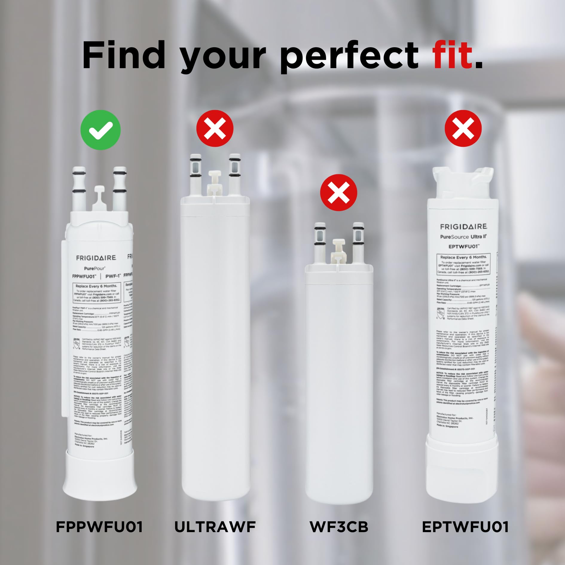 Frigidaire FPPWFU01 PurePour PWF-1 Water Filter - Available at All In One Marketplace Canada
