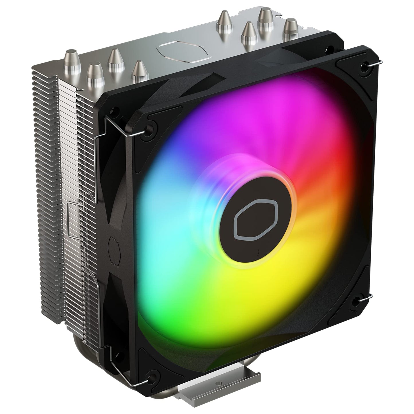 Cooler Master Hyper 212 Spectrum V3 CPU Air Cooler, ARGB Sync, 120mm PWM Fan, 4 Copper Direct Contact Heat Pipes, 152mm Tall, AMD Ryzen AM5/AM4, Intel LGA1700/1200 (RR-S4NA-17PA-R1) Cooler Master