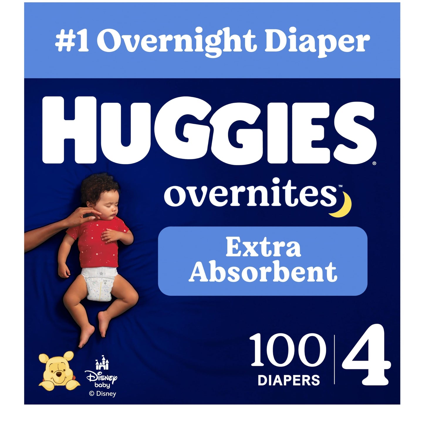 Huggies Size 4 Overnites Baby Diapers: Overnight Diapers, Size 4 (22-37 lbs), 100 Ct, Packaging May Vary 🍁 All In One Marketplace Canada
