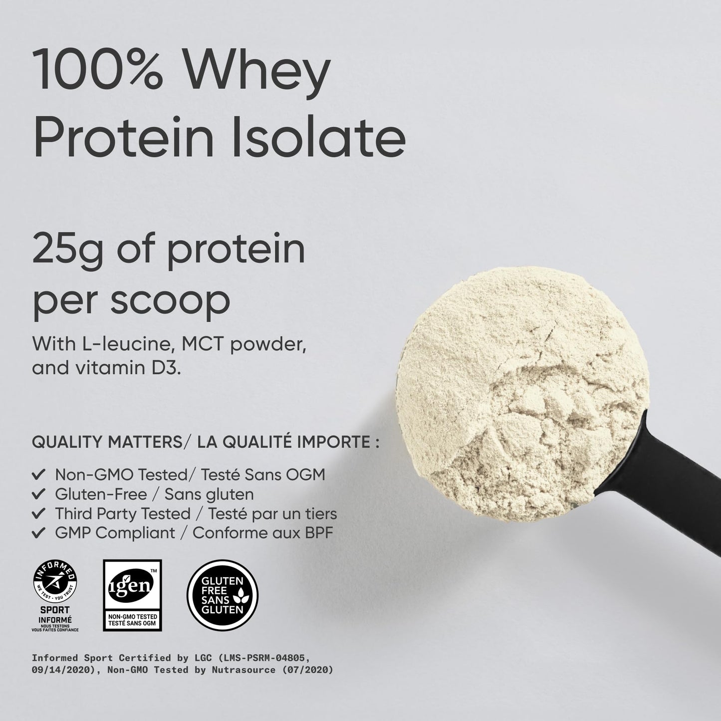 Sports Research Whey Protein Isolate - Dutch Chocolate Flavor, 25g Protein Per Serving, 1.03kg (25 Servings)