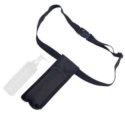 Master Massage Single Bottle Massage Oil Holster Case Bag-Adjustable and Heat-Resistant Bottle Cream & Lotion Single Holster Bag Kit– Incl. One8 Oz Refillable Pump Dispenser