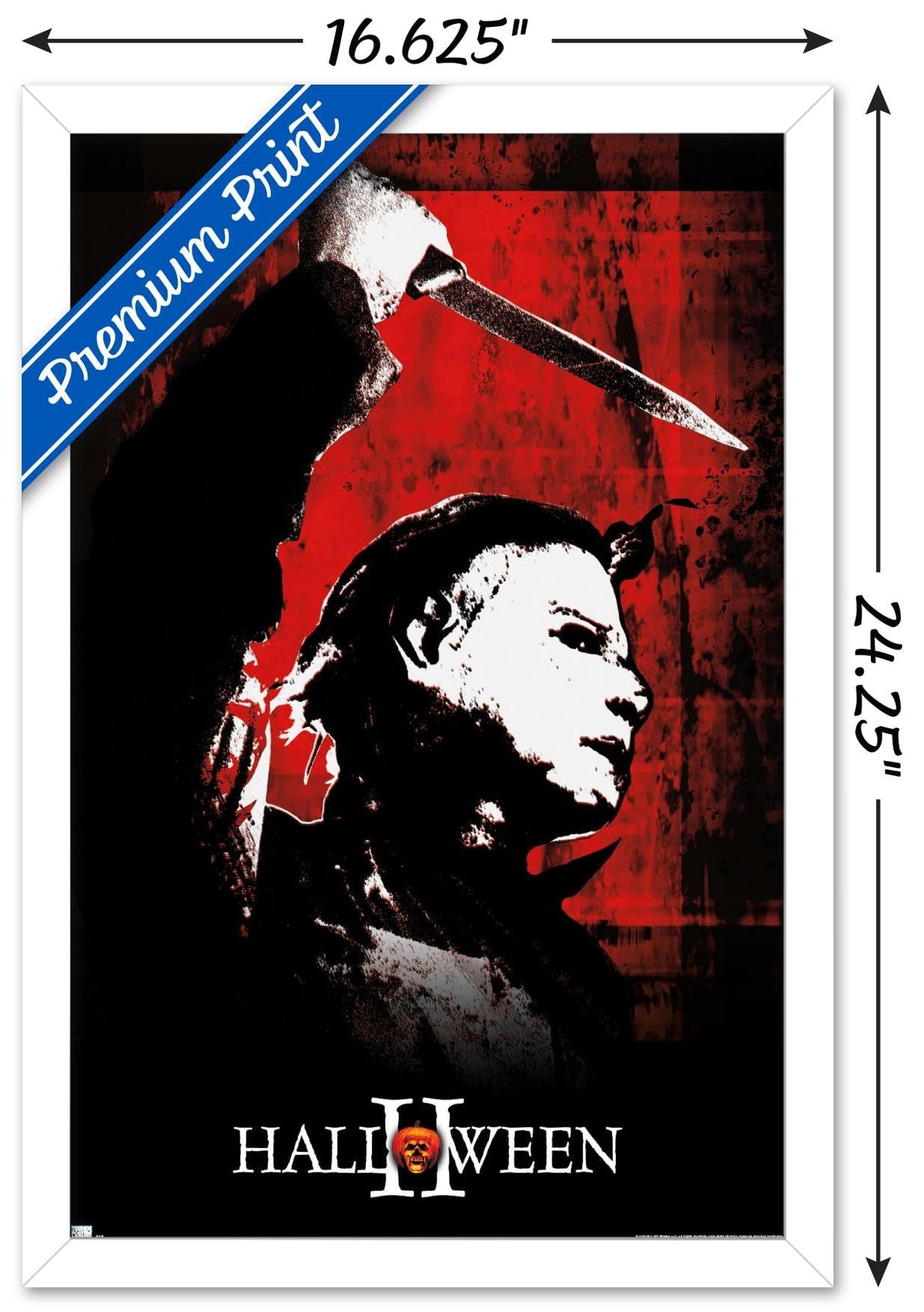 Halloween II - Affiche murale rouge