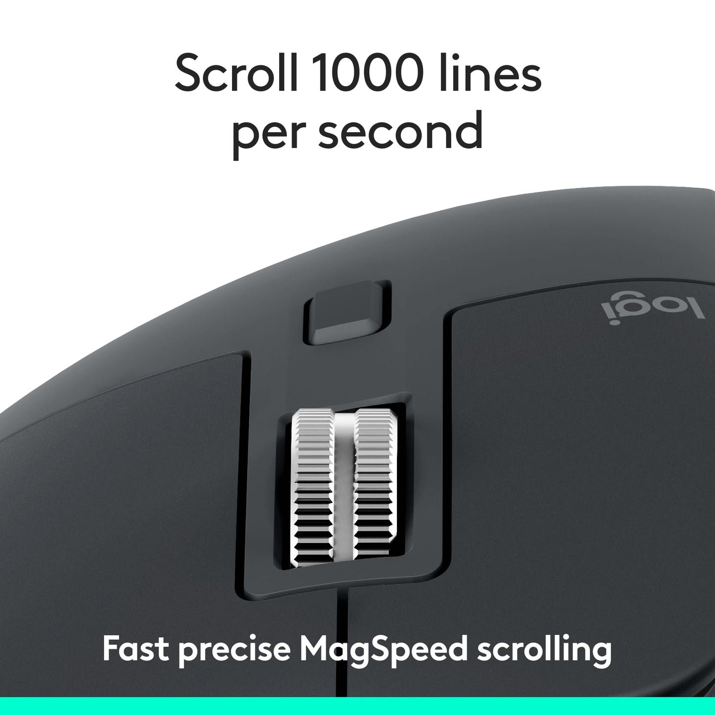 Logitech MX Master 3S Bluetooth Edition Wireless Mouse, No USB Receiver - Ultra-Fast Scrolling, Ergo, 8K DPI, Track on Glass, Quiet Clicks, Works with Apple Mac, Windows PC, Linux, Chrome - Graphite - Available at All In One Marketplace Canada