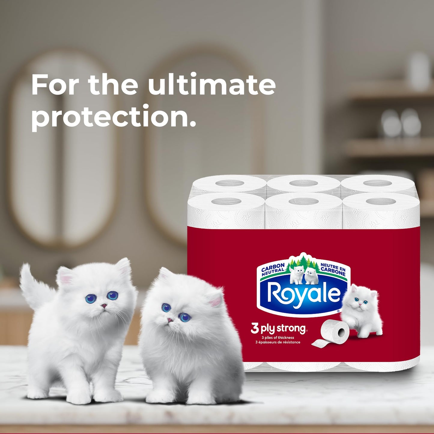 Royale 3-Ply Strong Toilet Paper, 48 Equal 96 Rolls, 165 Bathroom Tissues per roll - Available at All In One Marketplace Canada