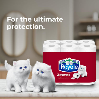 Royale 3-Ply Strong Toilet Paper, 48 Equal 96 Rolls, 165 Bathroom Tissues per roll - Available at All In One Marketplace Canada