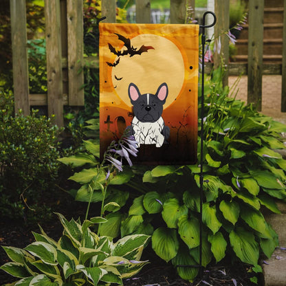 Caroline's Treasures BB4278GF Halloween French Bulldog Black White Garden Size Flag, Small, Multicolor