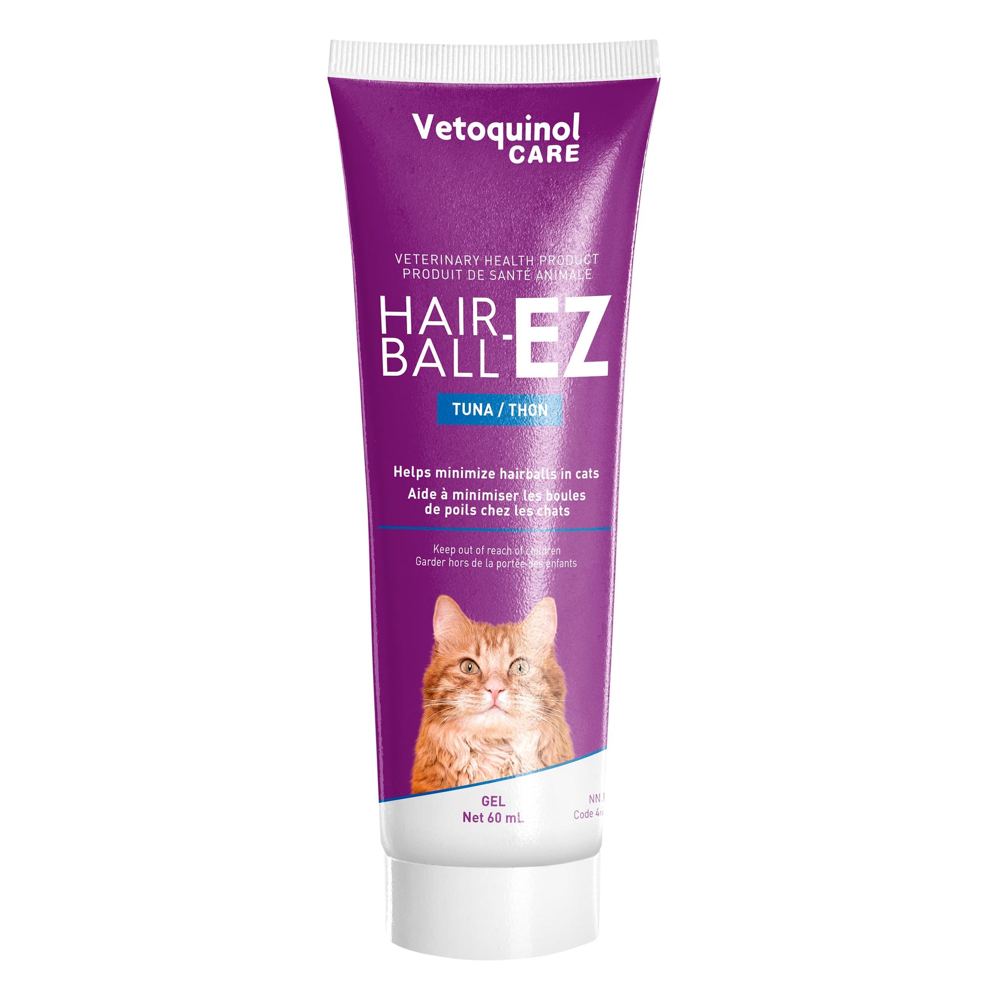 Vetoquinol Hairball-EZ – Veterinary Health Product – Helps Minimize Hairballs in Cats (Tuna) - Available at All In One Marketplace Canada
