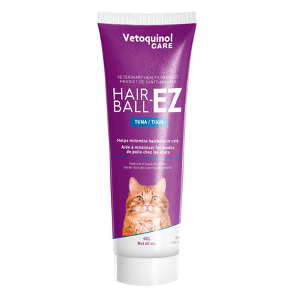 Vetoquinol Hairball-EZ – Veterinary Health Product – Helps Minimize Hairballs in Cats (Tuna) - Available at All In One Marketplace Canada