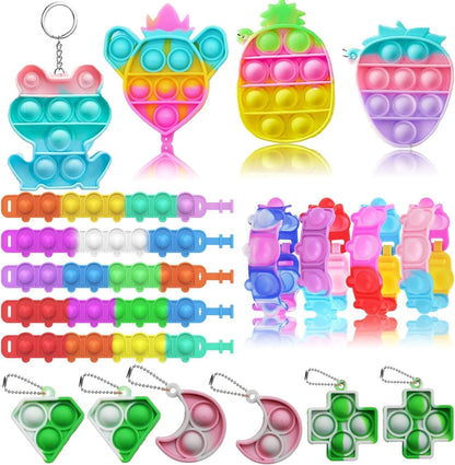 124 Pcs Party Favors for Kids 6-8 8-12, Birthday Gifts, Treasure Chest Toys, Carnival Prizes, School Classroom Party Supplies, Pinata Filler, Stocking Stuffers, Goodie Bag Items for Kids