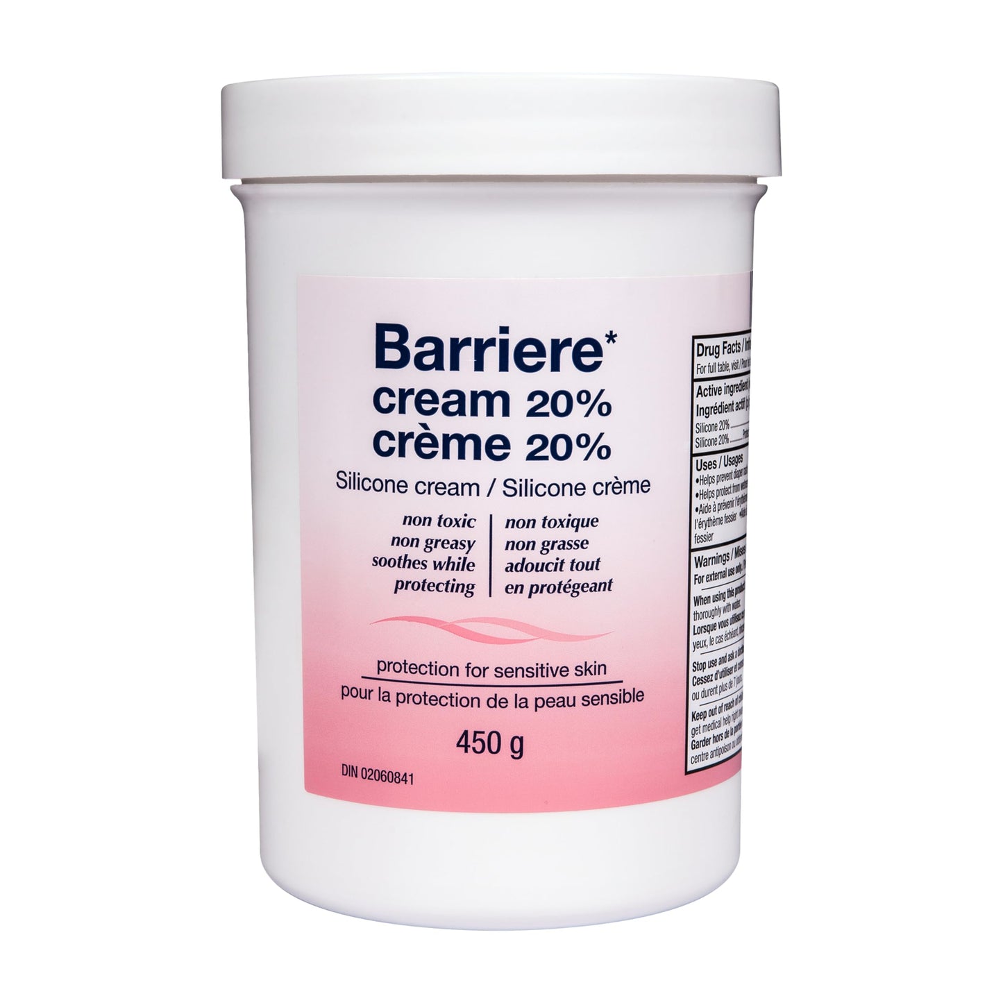 Barriere Silicone Cream for Chapped Skin, Skin Irritants, and Diaper Rash, Non-Greasy, Easy To Apply Skin Cream, 450 gram Barriere